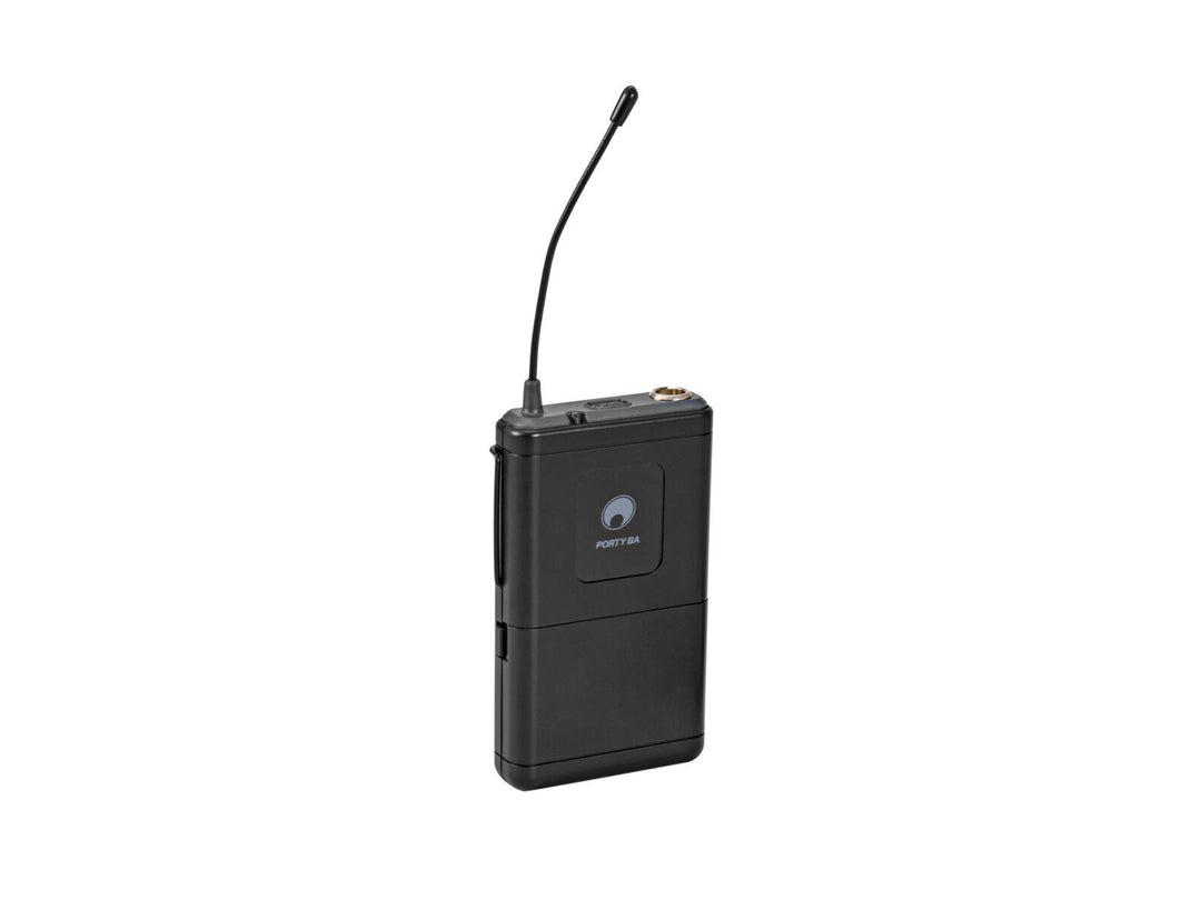 OMNITRONIC PORTY-8A Bodypack + Microfono Lavalier 863.1 MHz