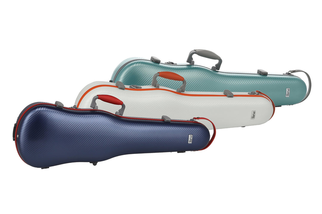 PURE GEWA Form shaped Violini cases Polycarbonate FUN - 4/4 - 1/2 (Blue / Black)