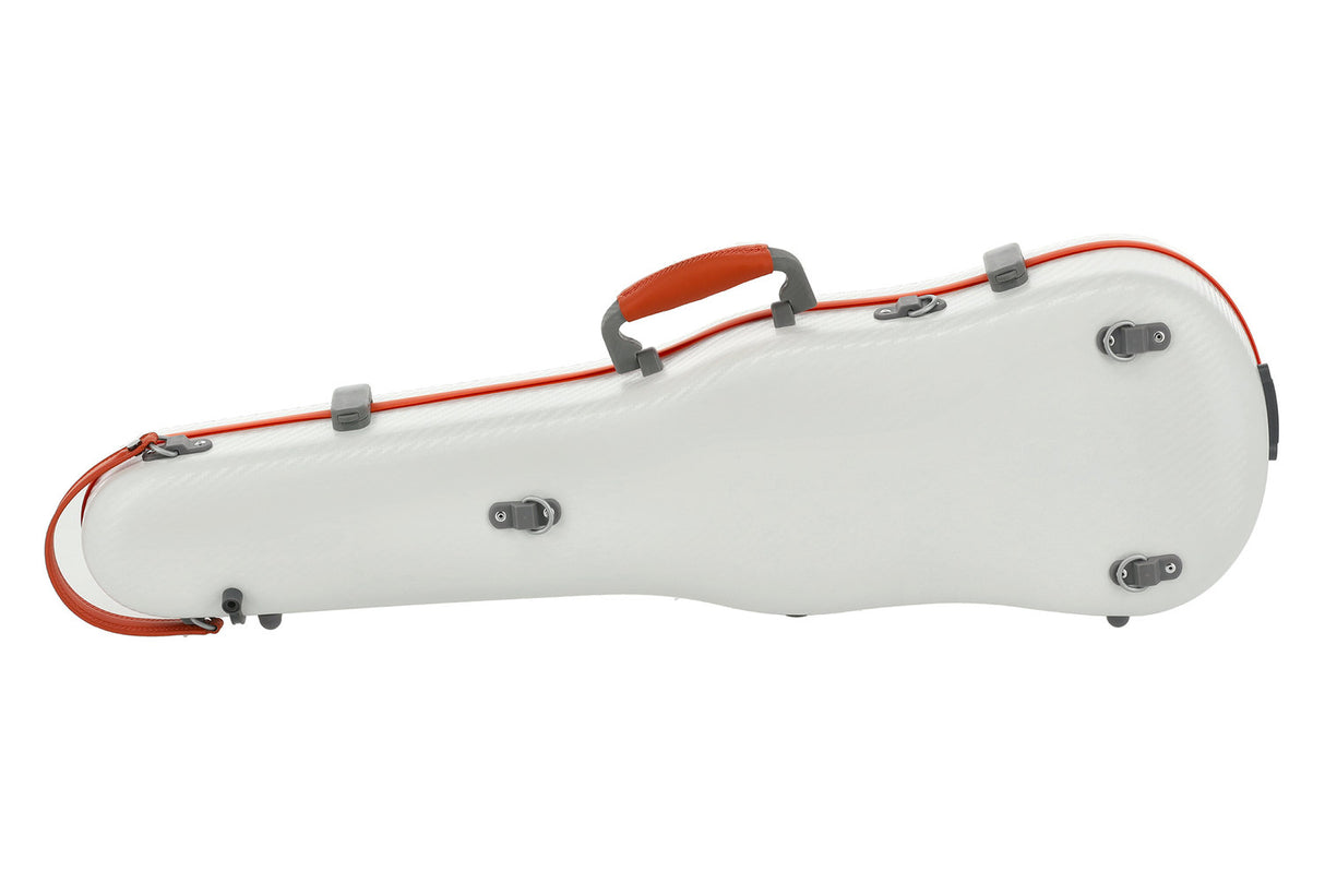 PURE GEWA Form shaped violin cases Polycarbonate FUN - 4/4 - 1/2 (White / Blacj)