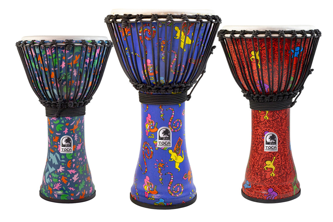 Djembe Toca Freestyle Colorsound Sarong - Set - 4 articoli (TFCDJ-7SPK)