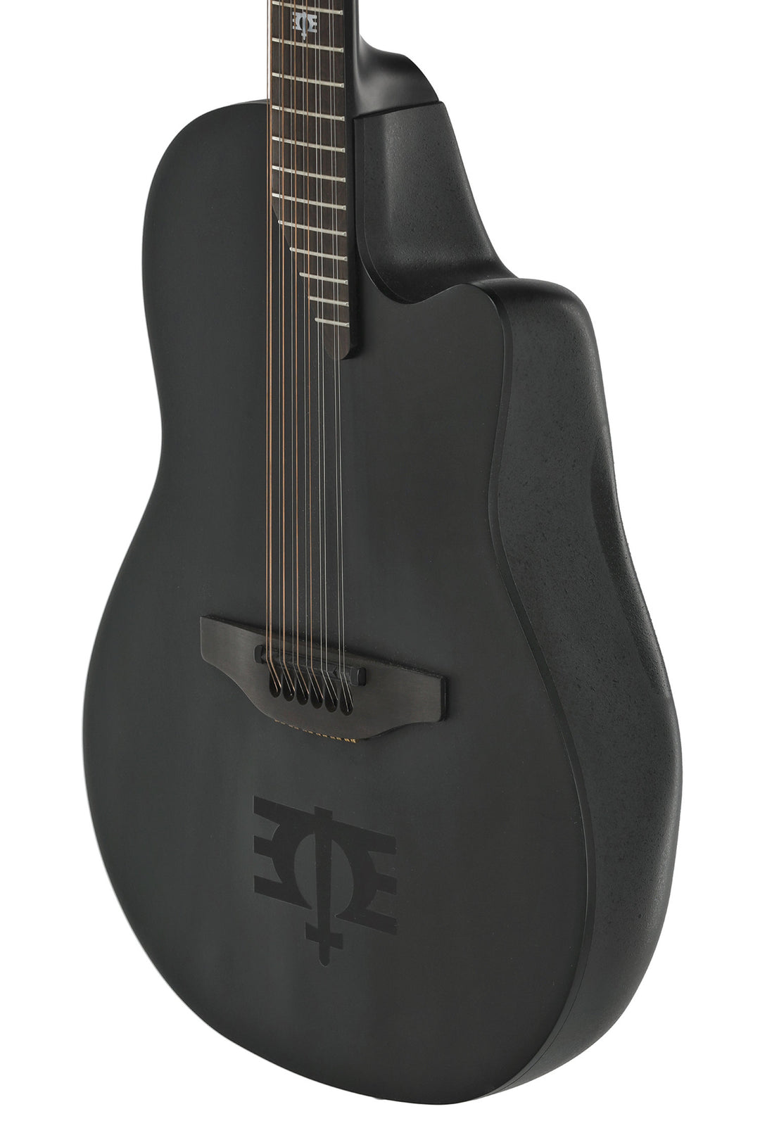 Adamas chitarra E-Acoustic 1598-MEIII Melissa Etheridge Signature Mid Cutaway a 12 corde - Black Satin (1598-MEIII)