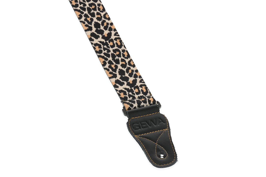GEWA Chitarre Cinghie GEWA Animal Edition - Leopardo (50 mm)