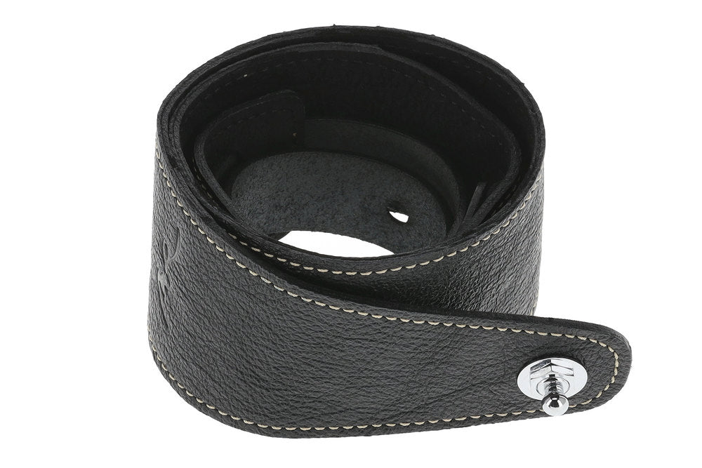 GEWA Premium Pattern 65 tracolla per chitarra con Security Locks, nero satinato