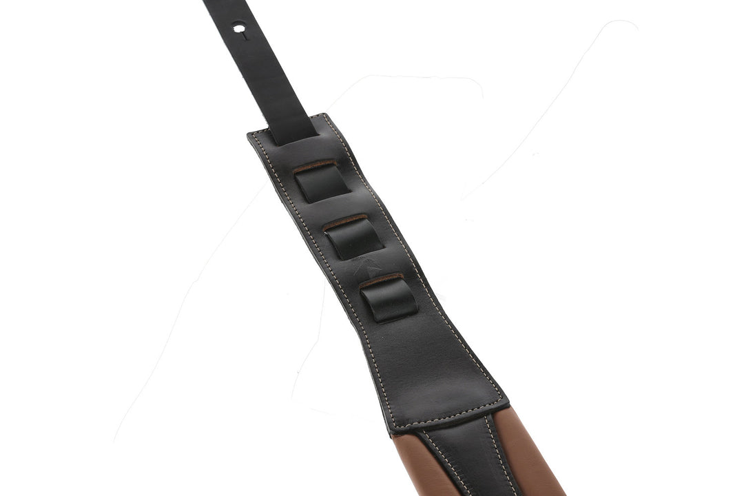GEWA tracolle per chitarre Prestige 85 imbottite Security Locks - marrone/nero