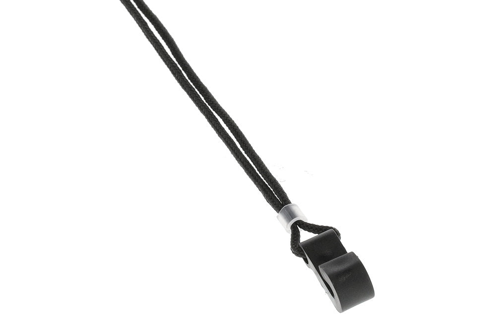 Fire & Stone tracolla per buca per chitarre classiche, nera, 25 mm, fettuccia bianca