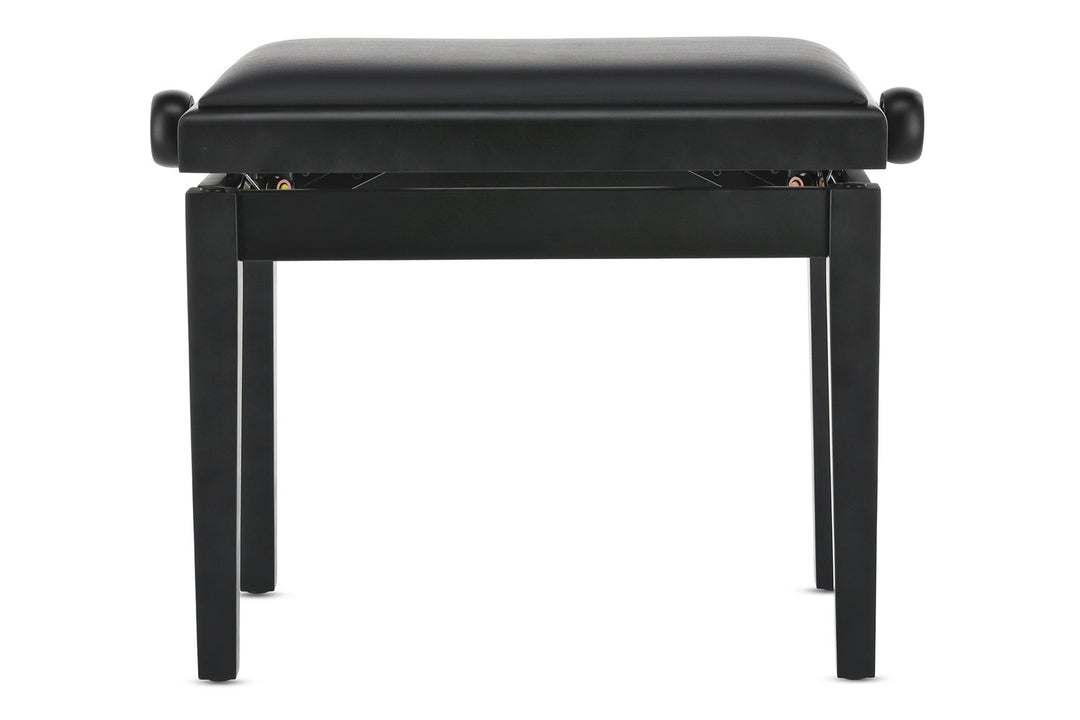 GEWA Panca per pianoforte Deluxe in vinile - Black opaco (Seduta nera)