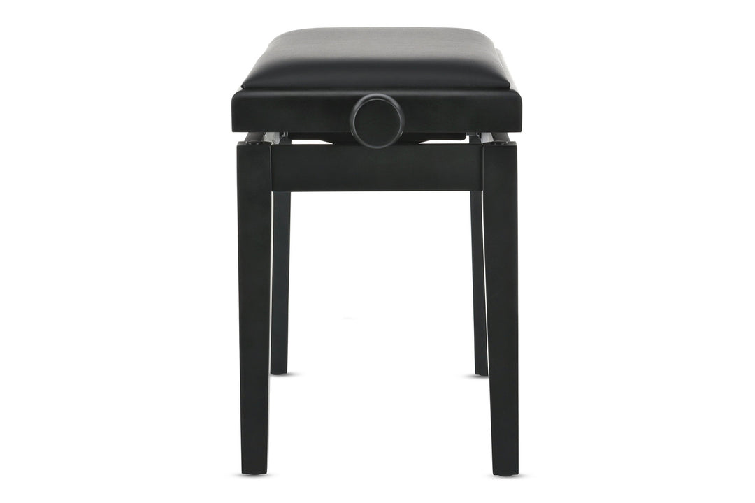 GEWA Panca per pianoforte Deluxe in vinile - Black opaco (Seduta nera)