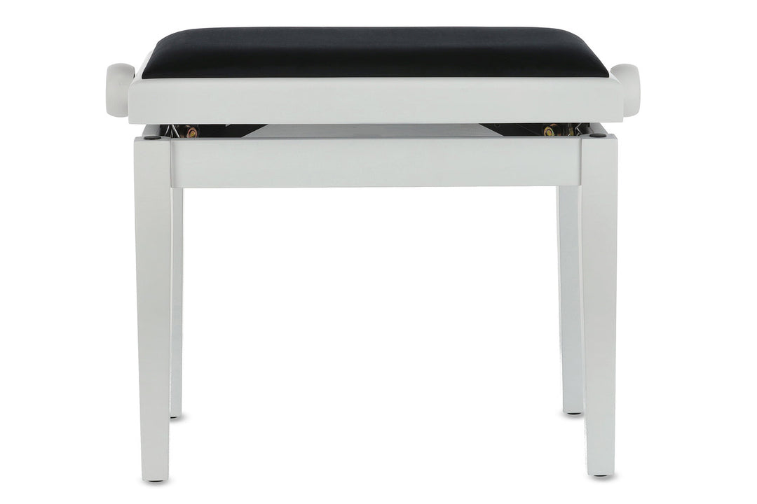 GEWA Panchetto per pianoforte Deluxe - White opaco (seduta Black)