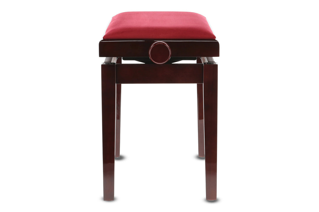 GEWA panca per pianoforte Deluxe - mogano highgloss (seduta rosso Dark)