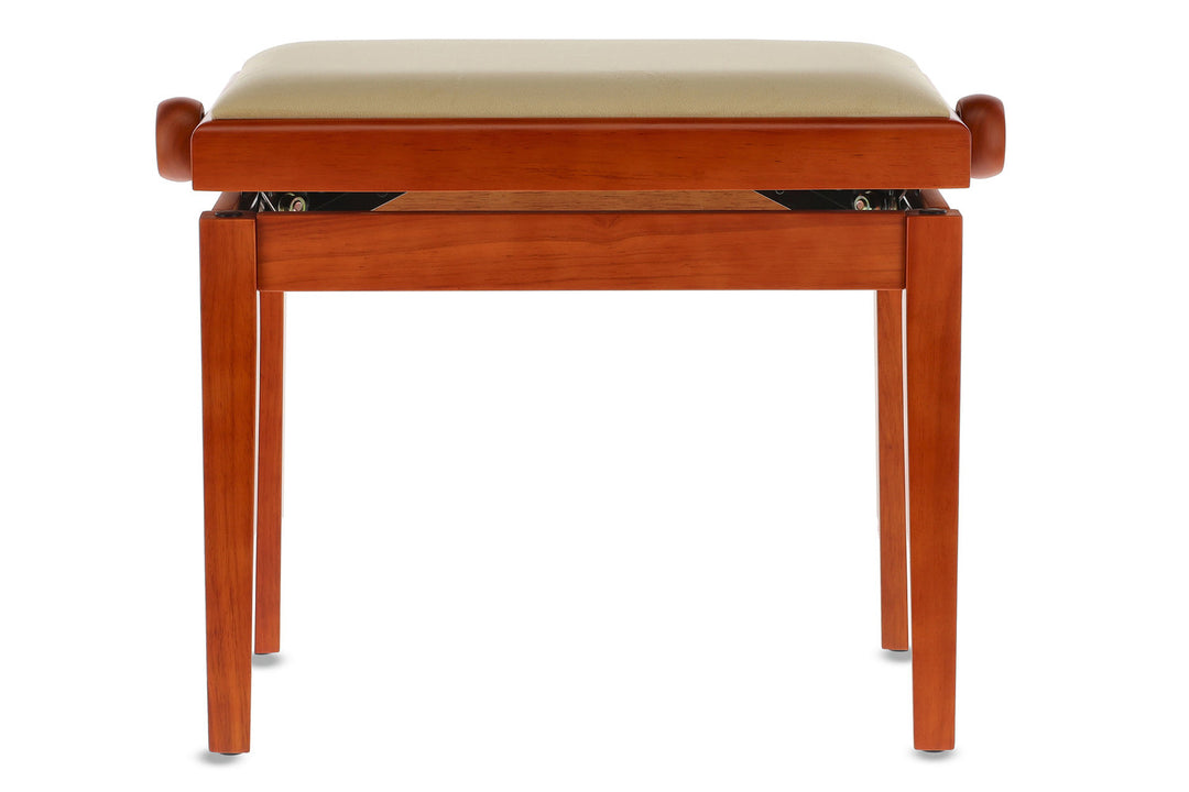 GEWA Panchina per pianoforte Deluxe - Ciliegio opaco (seduta Beige)