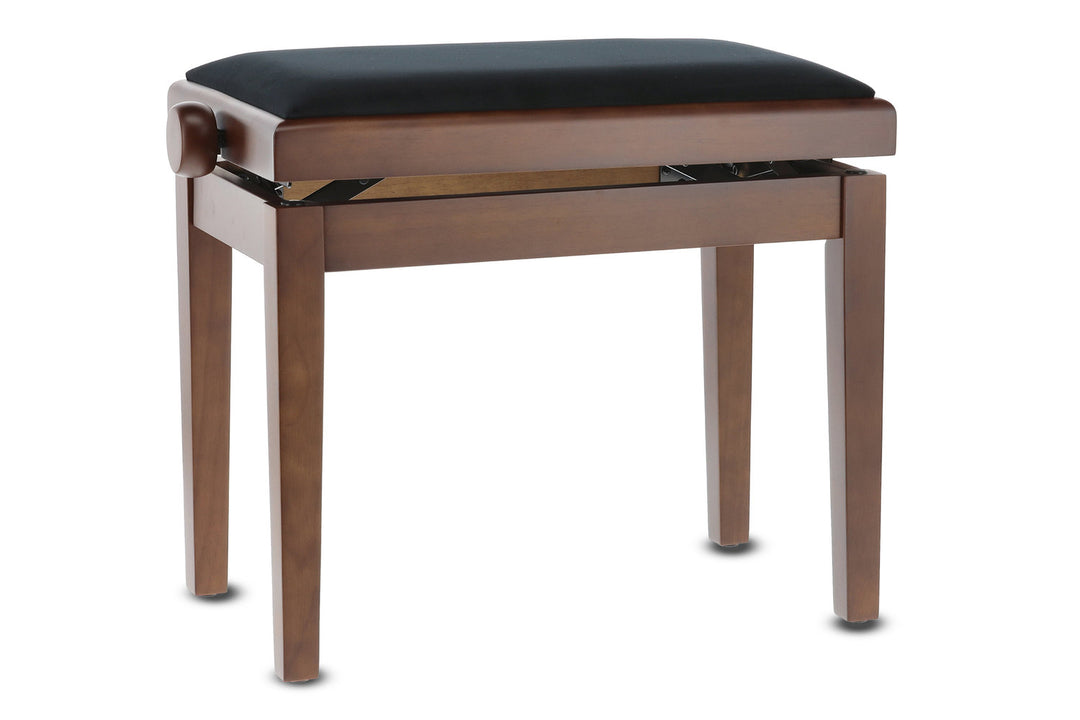 GEWA Panca per pianoforte Deluxe - Noce opaco (seduta nera)