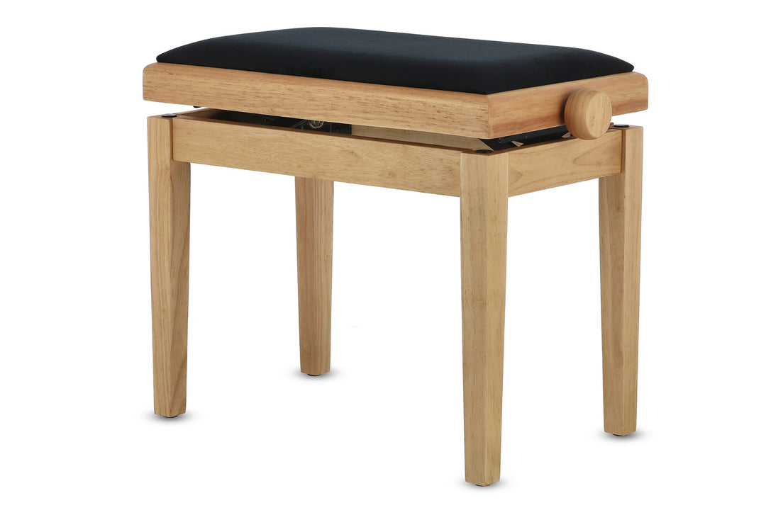 GEWA panca per pianoforte Deluxe - Rovere opaco (seduta Black)