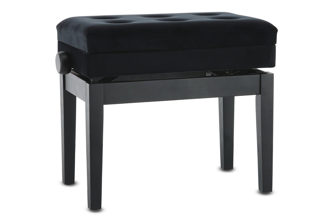GEWA Panca per pianoforte Deluxe Compartment - Black matt