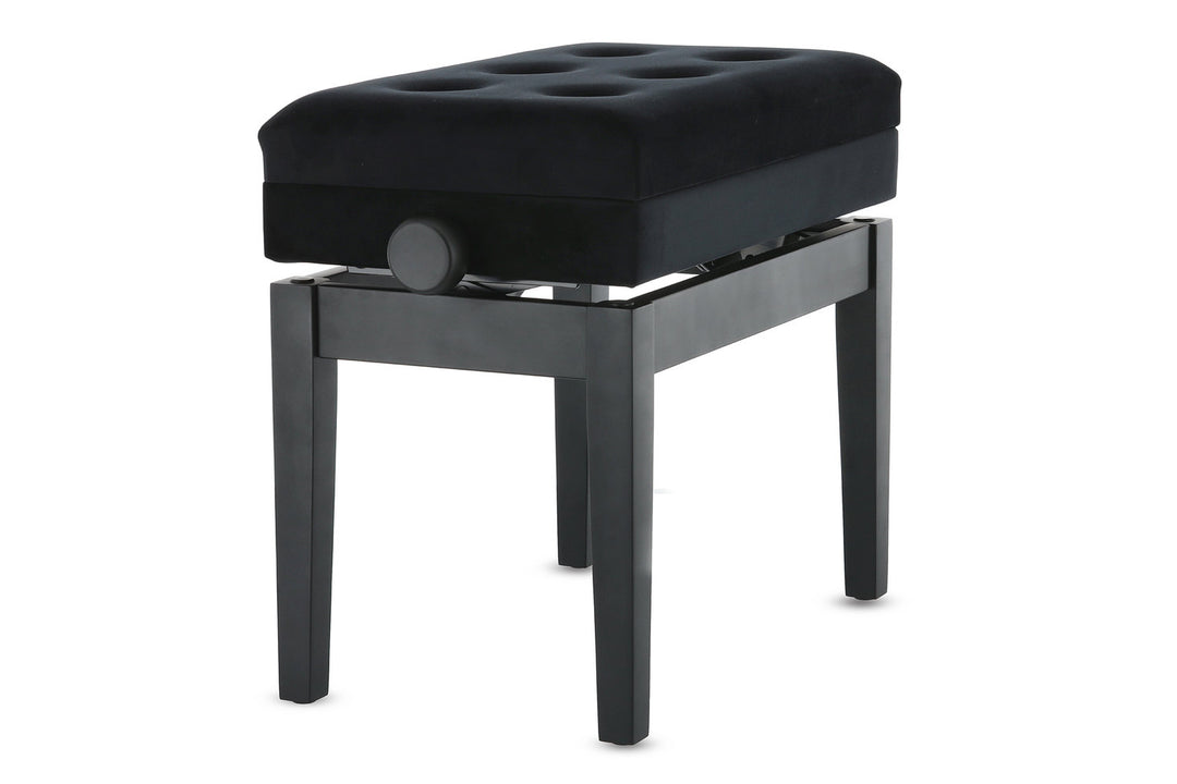 GEWA Panca per pianoforte Deluxe Compartment - Black matt