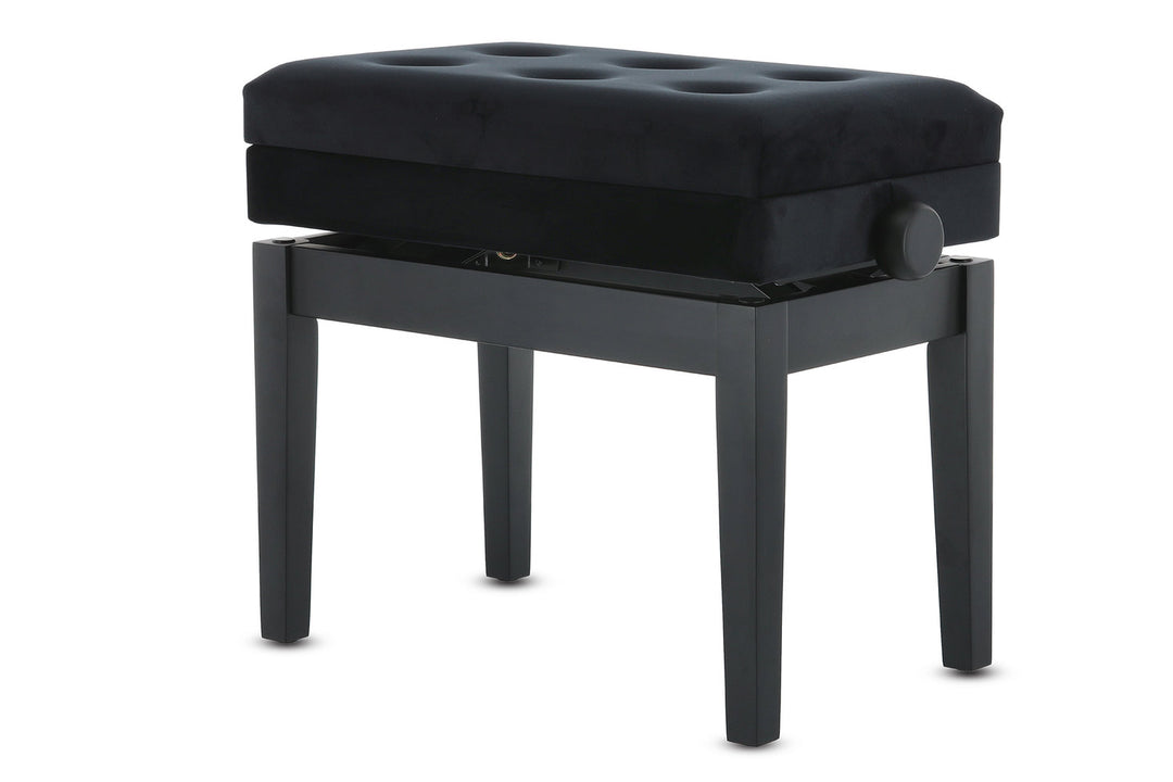 GEWA Panca per pianoforte Deluxe Compartment - Black matt