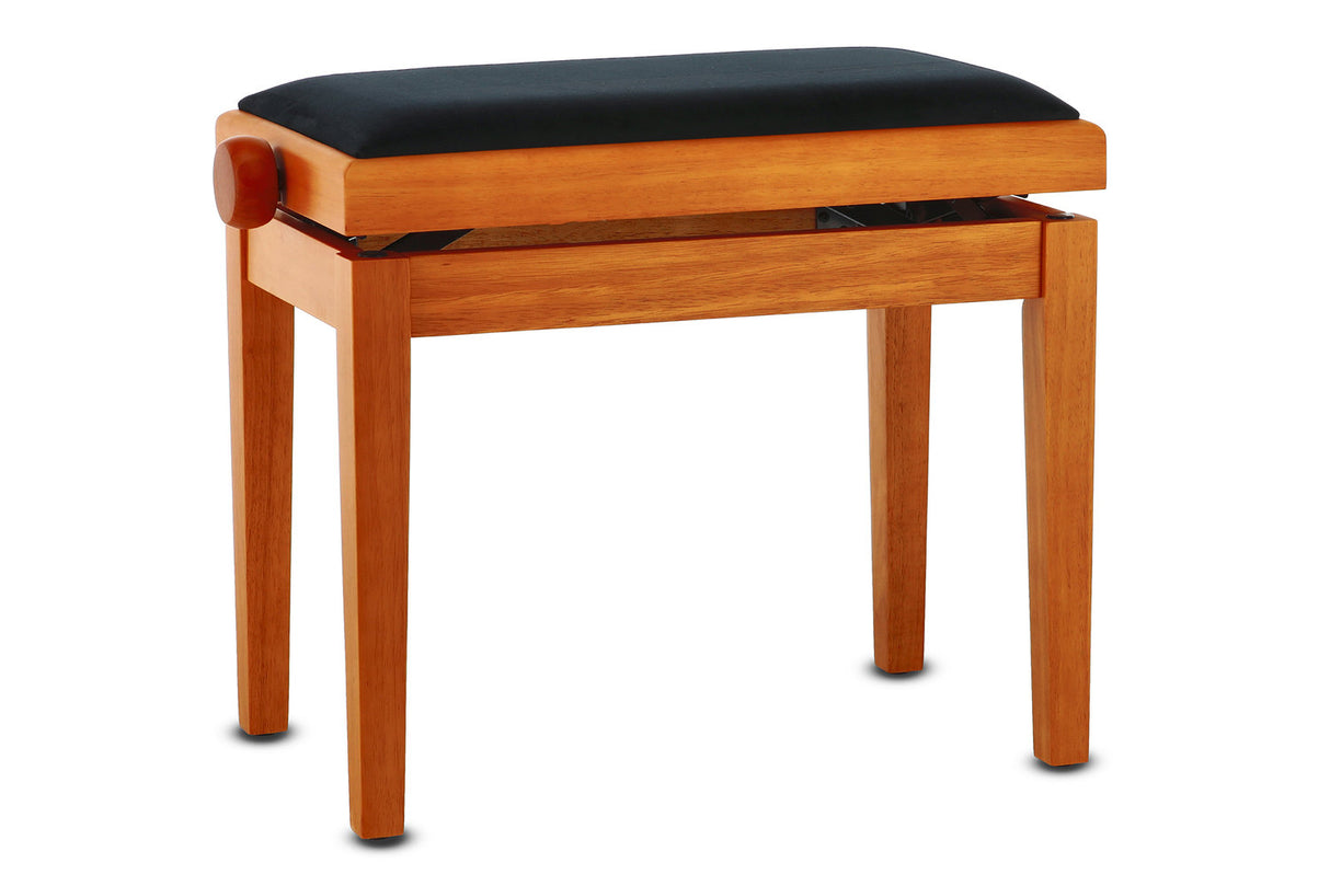 GEWA Piano bench Deluxe - Maple matt (Seat black)