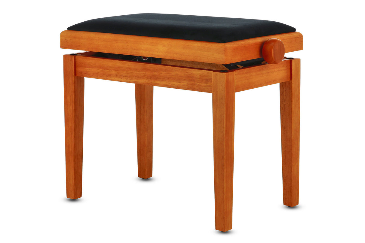 GEWA Piano bench Deluxe - Maple matt (Seat black)
