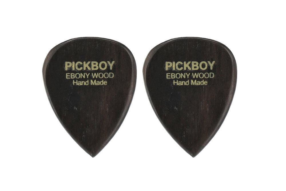 Plettri Pick Boy Exotic in ebano duro, 2 pezzi