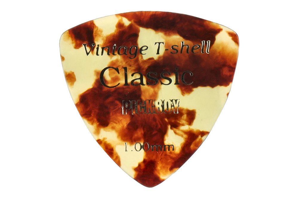 Pick Boy Vintage Classic T-Shell plettri, triangolari, 1,00 mm, 8 pezzi