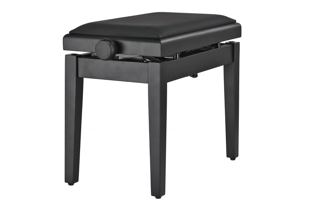 GEWA panca per pianoforte Deluxe Autolift Vinyl - Black opaco (seduta Black)
