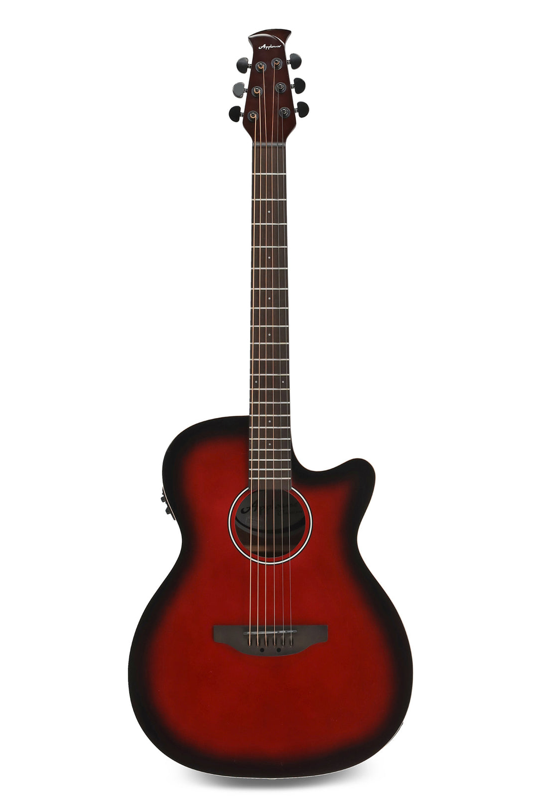 Applause Chitarra elettrica acustica Jump OM Electro Cut Gloss - Cherry Burst (AEO-69-CB)