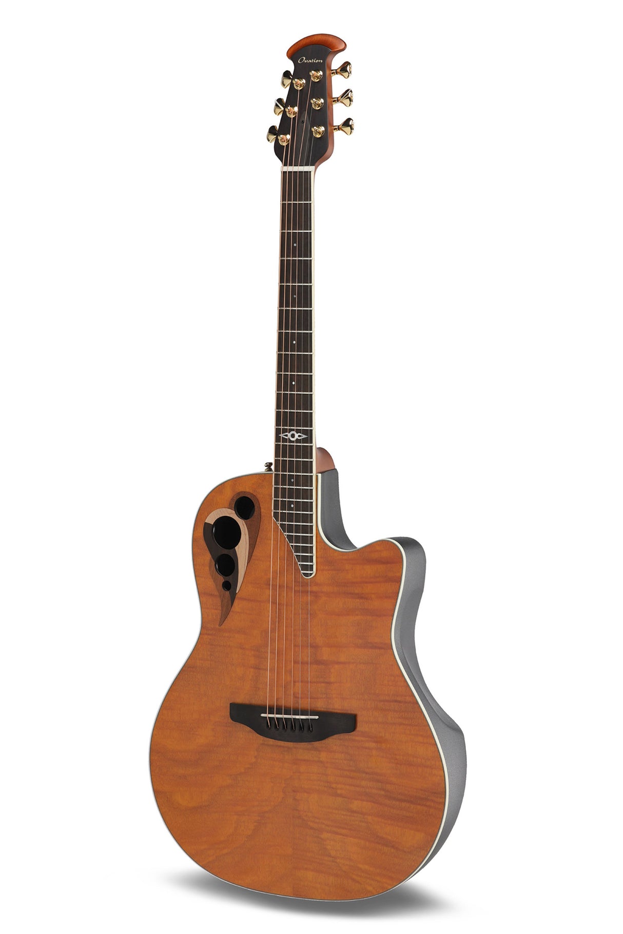 Ovation E-Acoustic Guitar Celebrity Elite Deluxe Plus Ltd 2026 Deep Contour - Amber Satin (CDX40P-FM-G)