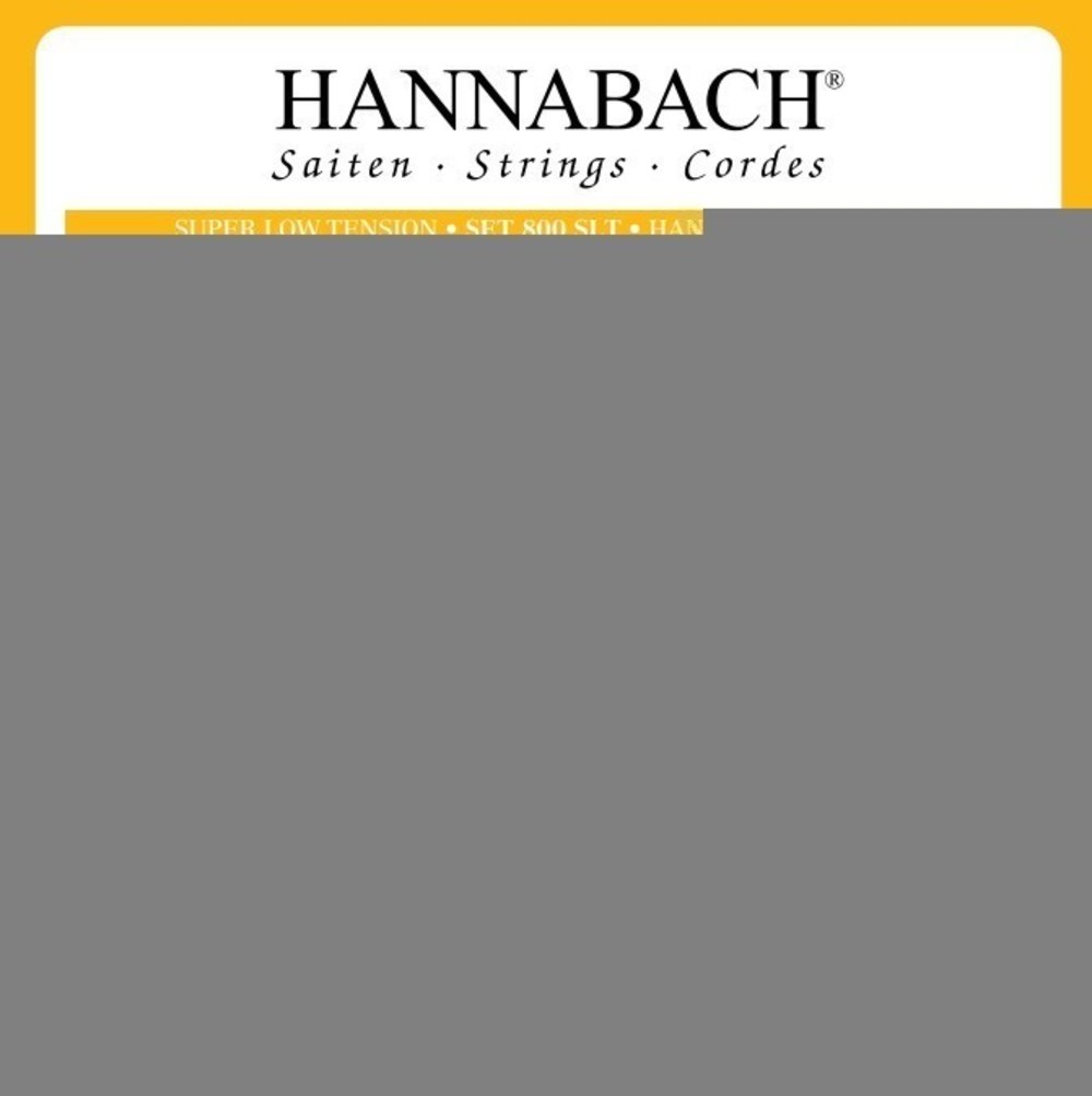Set di corde acute Hannabach 800 E1, H/B2 e G3, super low tension