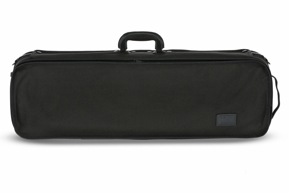 GEWA Liuteria Atlanta custodia per violino 4/4, peluche blu con motivo a diamante