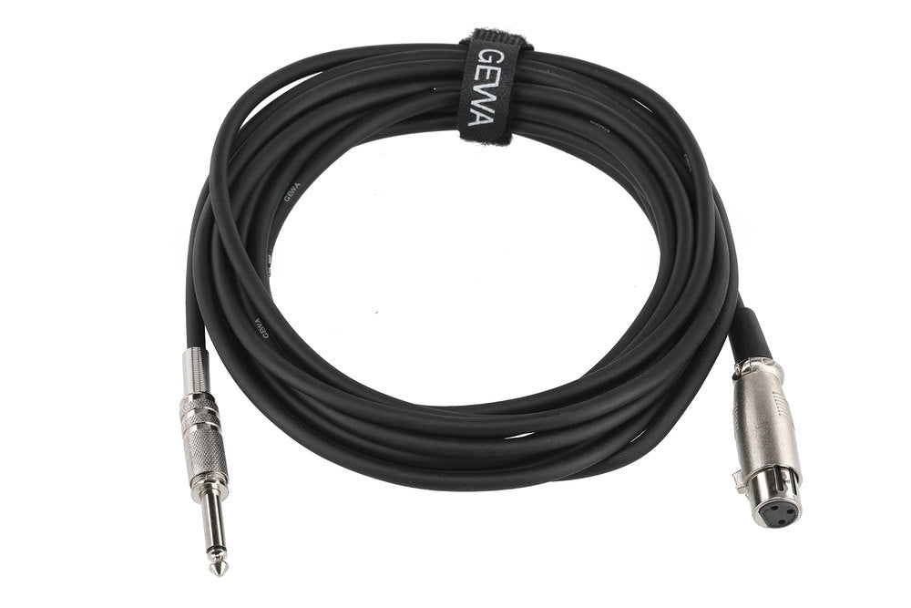 GEWA Basic Line cavo microfonico 6 m, XLR femmina a jack mono