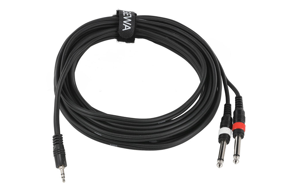 Cavo a Y GEWA Basic Line 6 m, minijack da 3,5 mm a 2 jack mono