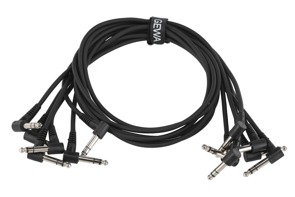 Cavo patch GEWA Basic Line 0,9 m, jack stereo angolato, 6 pz.