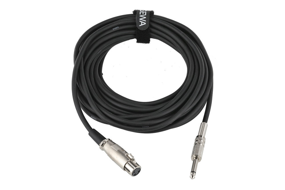 GEWA Basic Line cavo per microfono 9 m, XLR femmina a jack mono