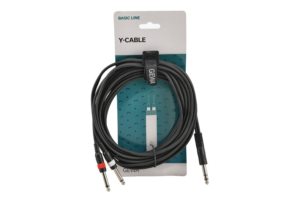GEWA Basic Line Cavo a Y 6 m, jack stereo a 2 x jack mono