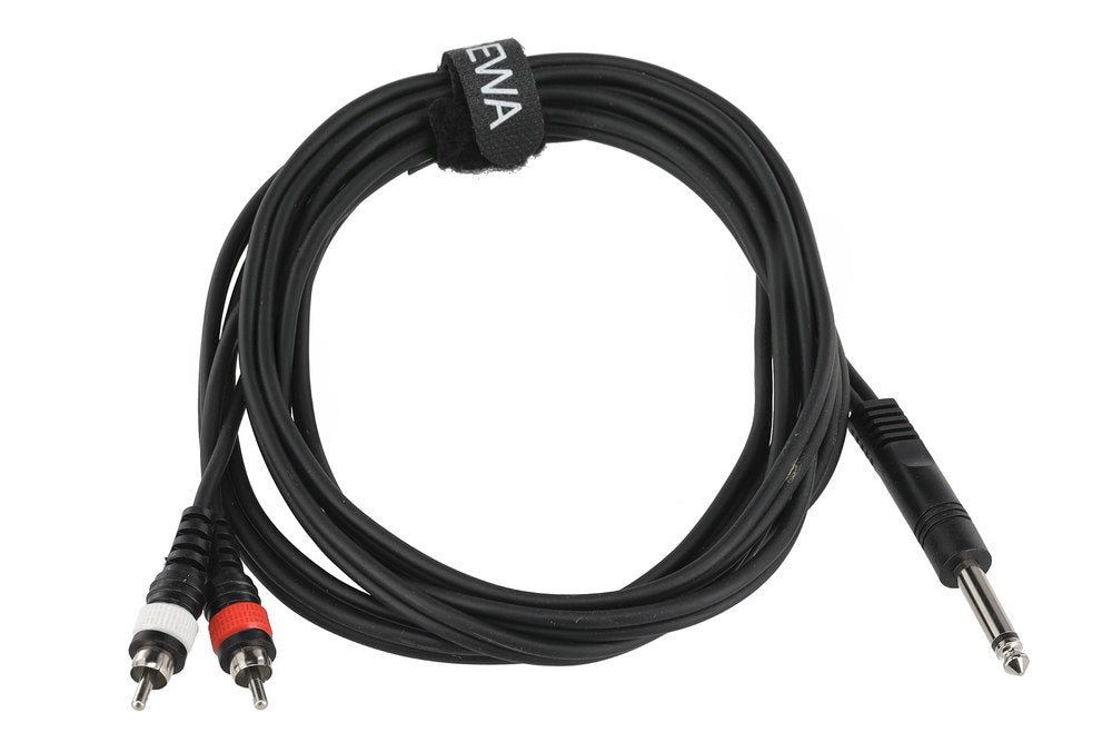 GEWA Basic Line cavo a Y 3 m, mono-jack a 2 x cinch