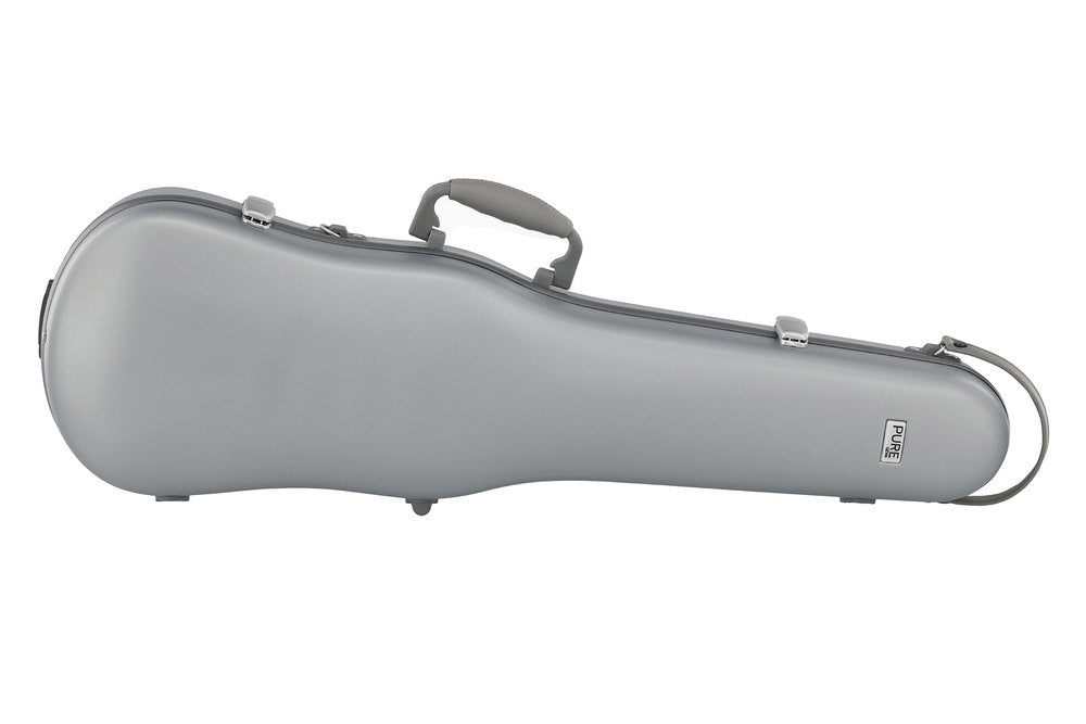 GEWA Polycarbonate custodia sagomata per violino 1/2-4/4, argento
