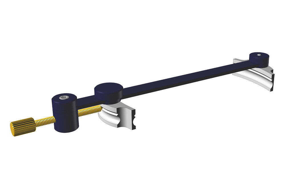 Morsetto per crepe in alluminio GEWA per violoncello, da 370 a 430 mm