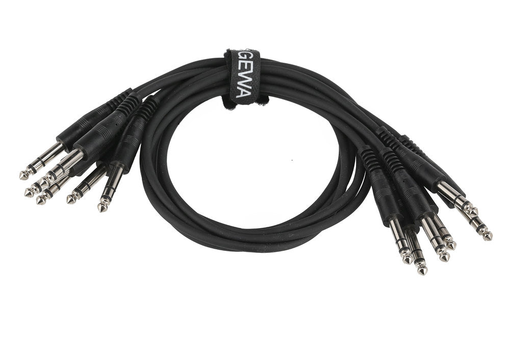 GEWA Basic Line cavo patch 0,6 m, jack stereo dritto, 6 pezzi