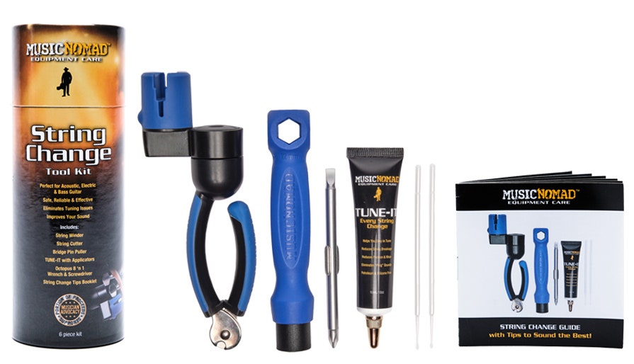 MusicNomad MN218 Kit di strumenti per il cambio delle corde