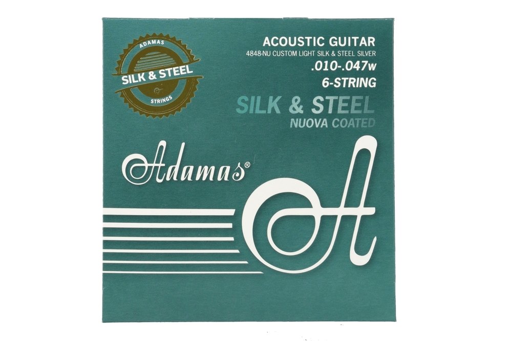 Corde per chitarra Adamas Silk & Steel 4848-NU, Custom-Light .010-.047