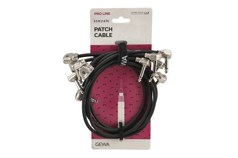 Cavo patch GEWA Pro Line 0,5 m, connettori pancake angolati