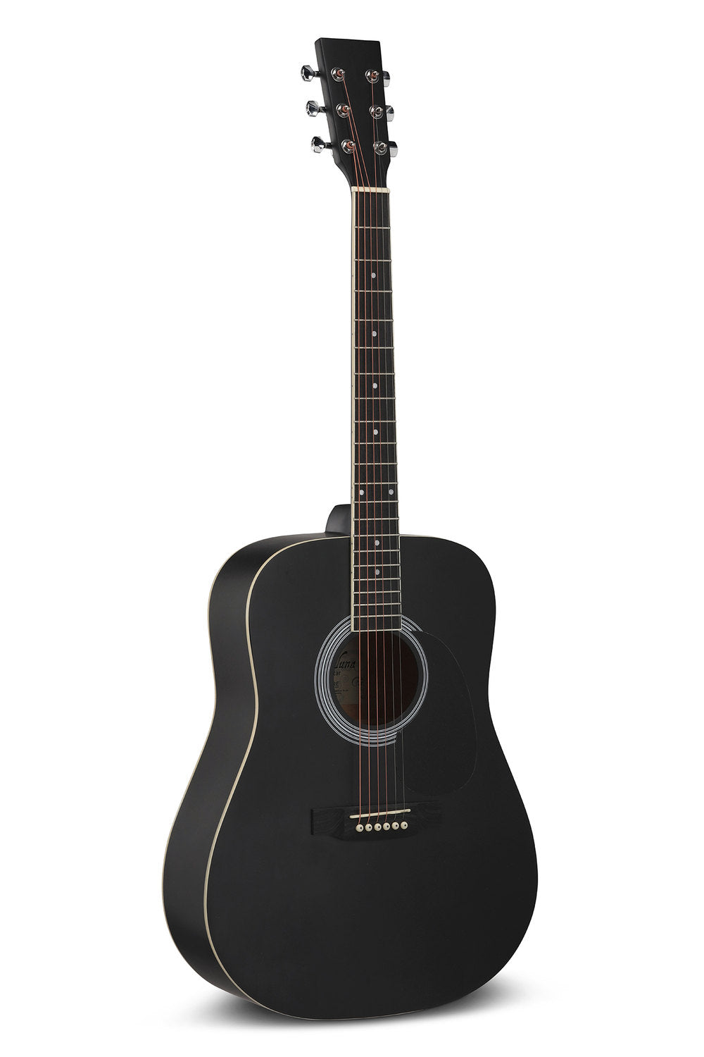 VGS Cataluna chitarra western, nera, con gig bag