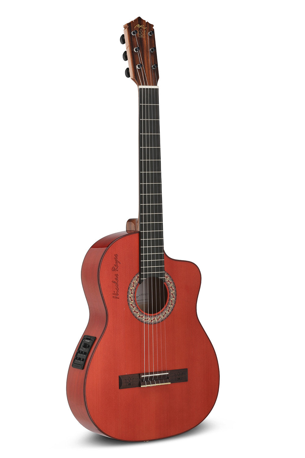 Manuel Rodriguez Gipsy Kings GK-RO-RCE chitarra elettroacustica 4/4, rossa