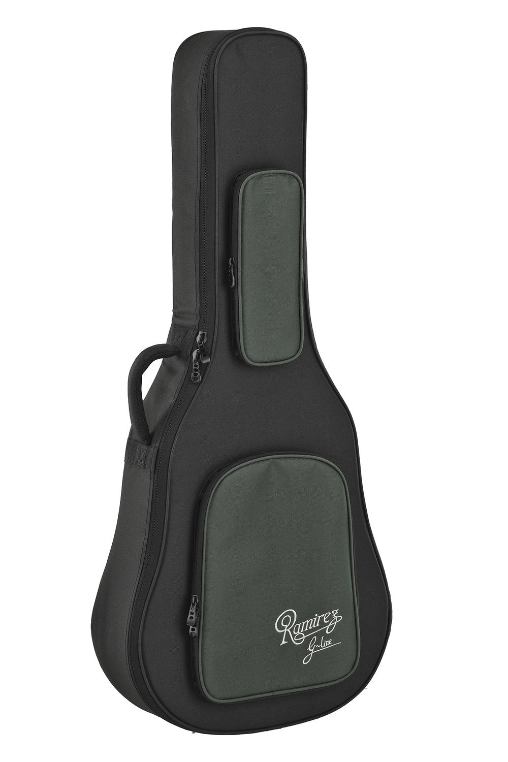 Ramirez G-Line softcase til klassisk guitar, sort og grøn