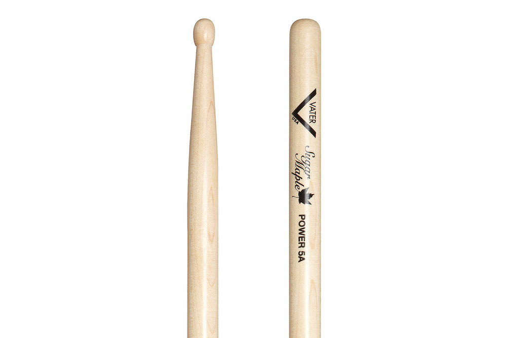 Vater Sugar Maple Power 5A bacchette per batteria, punta in legno