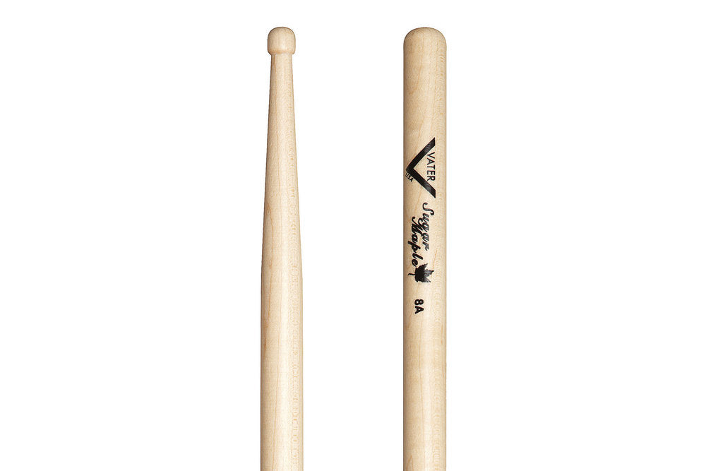 Vater Sugar Maple 8A bacchette per batteria, punta in legno