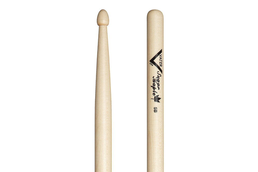 Vater Sugar Maple 5B bacchette per batteria, punta in legno