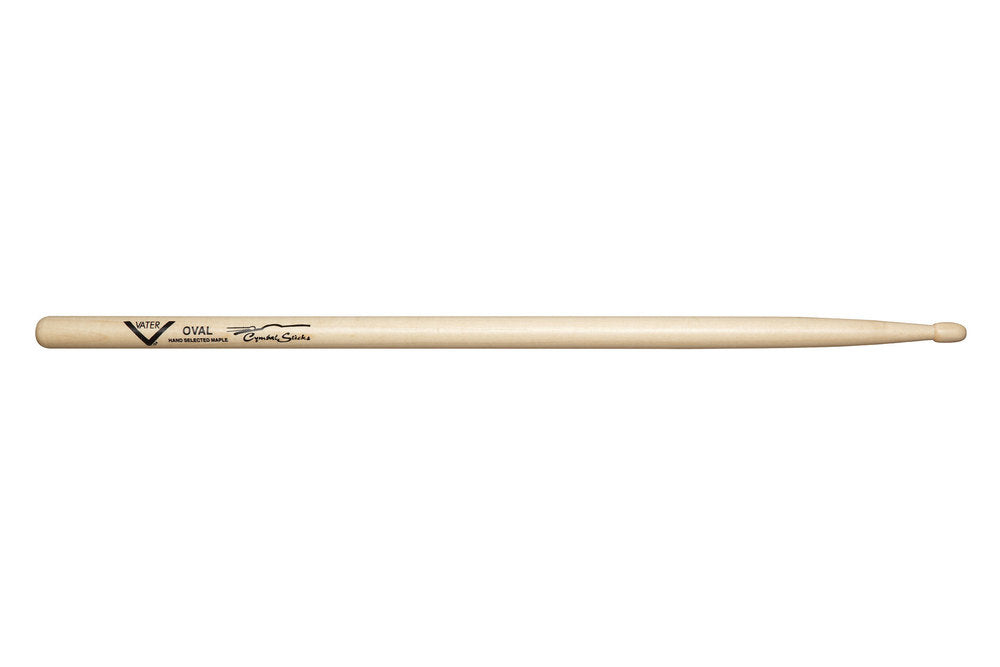 Vater Cymbal Stick Oval bacchette per batteria, acero, punta in legno