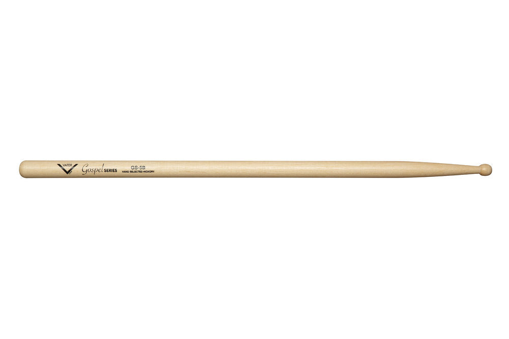 Vater Gospel 5B bacchette per batteria, hickory, punta in legno