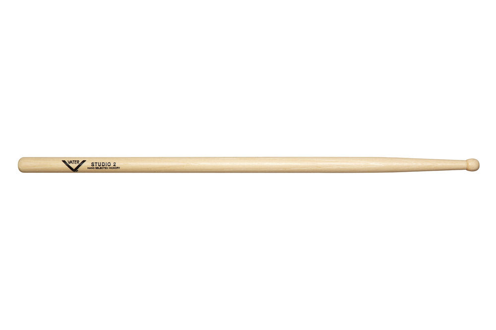 Vater Studio 2 bacchette per batteria, hickory, punta in legno