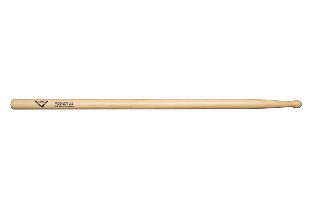 Vater Power 3A bacchette per batteria, hickory, punta in legno